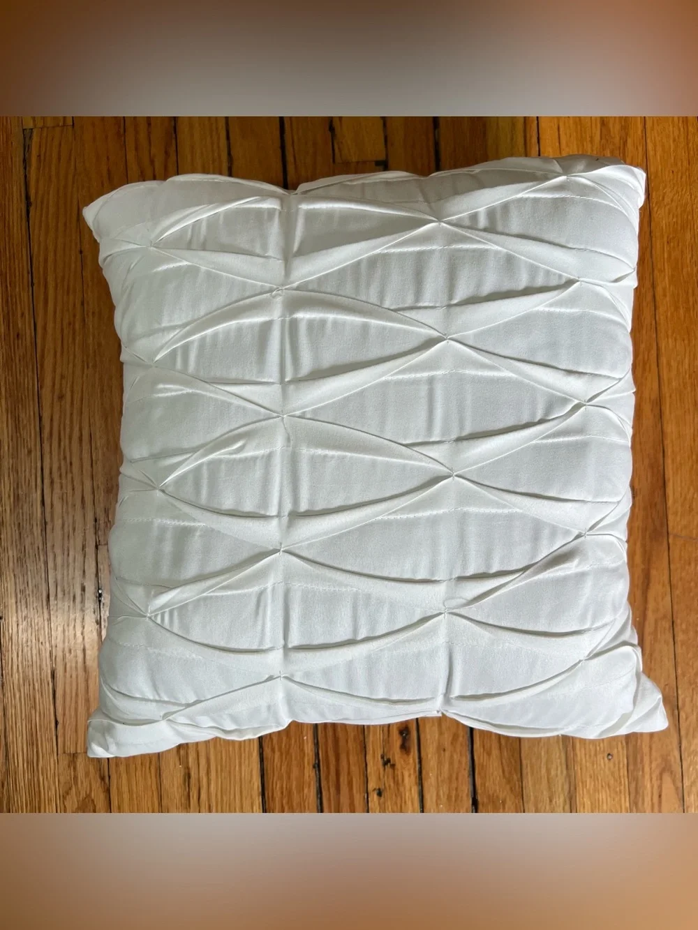 White Decorative Throw Pillow Set - Textured White Accent Pillows